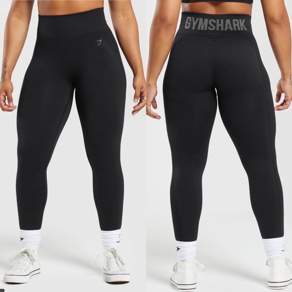 Gymshark Pants - Gymshark Flex High Waisted Black Full Length Leggings Size Medium